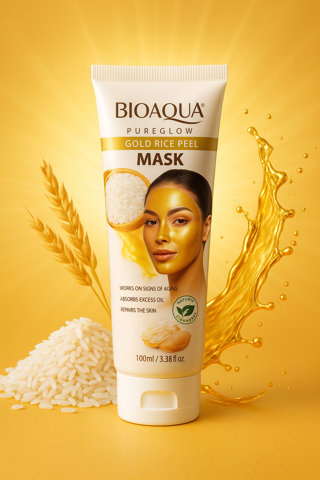 BIOAQUA PureGlow Gold Rice Peel Off Mask