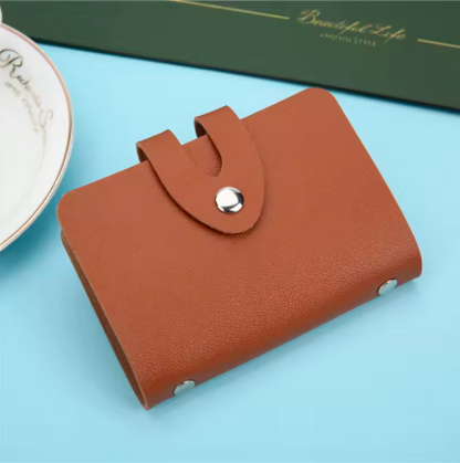 female bank card holder simple travel solid color small gift