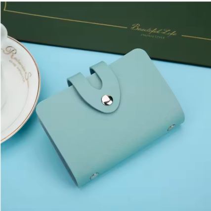 female bank card holder simple travel solid color small gift